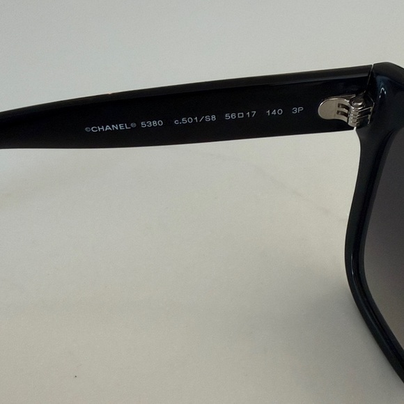 CHANEL CH5380 square women’s Black Sunglasses - Picture 5 of 9